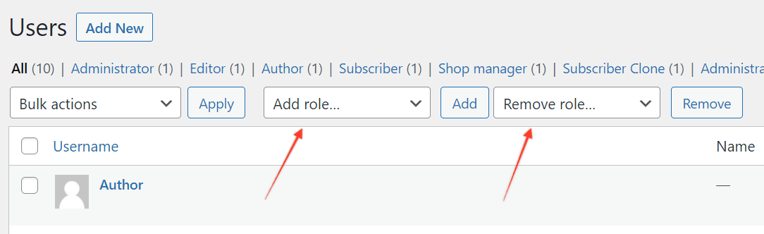 Bulk add or remove roles